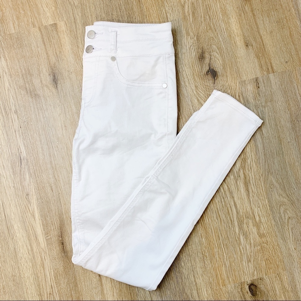 Love, Fire White High Rise Skinny Jeans